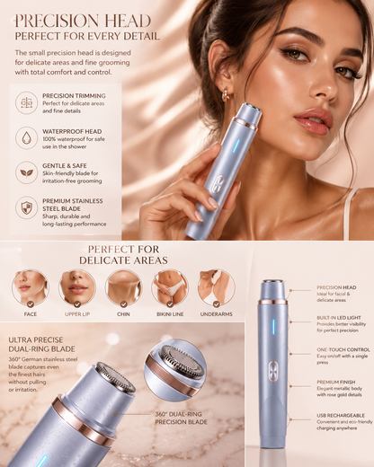 2-in-1 Painless Bikini Hair Trimmer