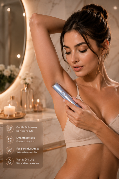 2-in-1 Painless Bikini Hair Trimmer